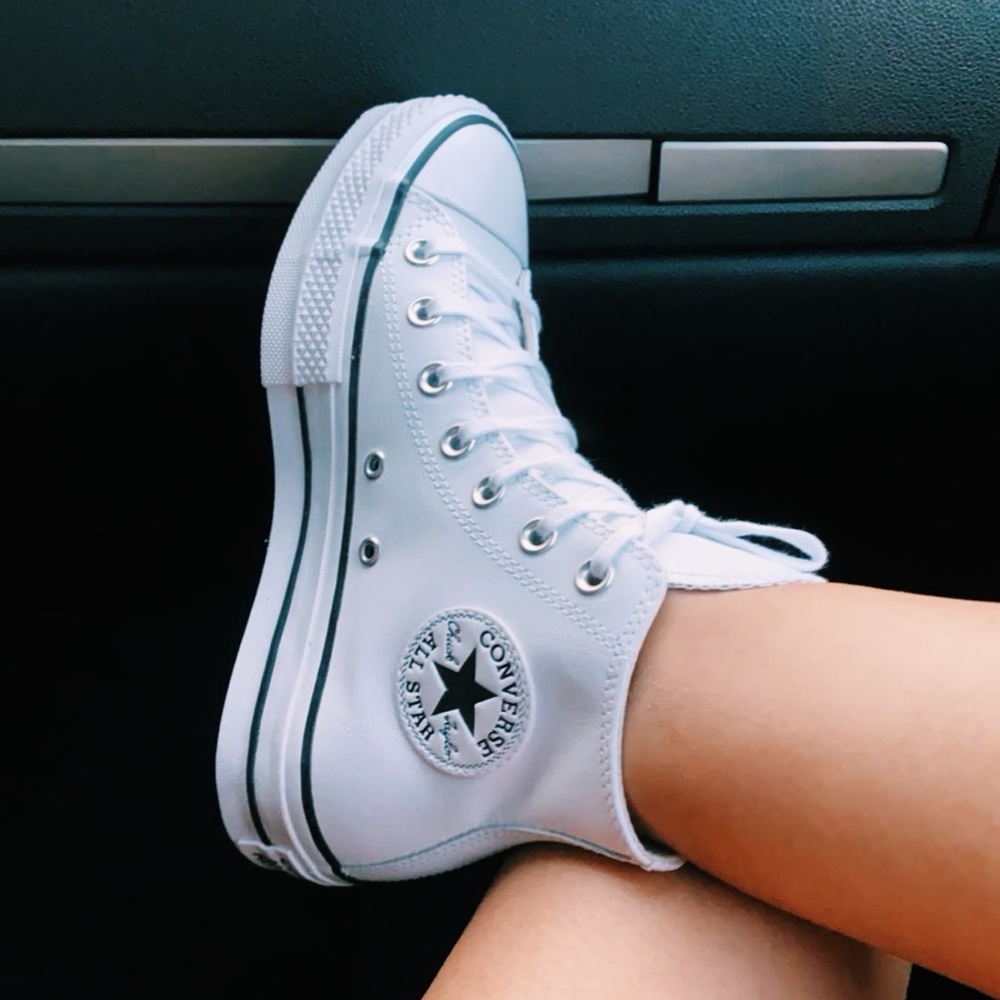 Leather Platform Converse